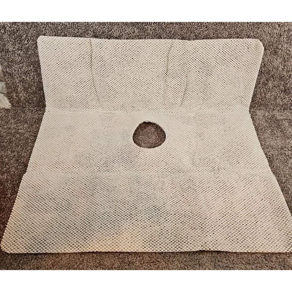Homby's Square Loofah Shower Bath Mat Pebble Style Coffee/browns